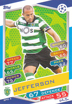 Jefferson Sporting CP 2016/17 Topps Match Attax CL #SPO04